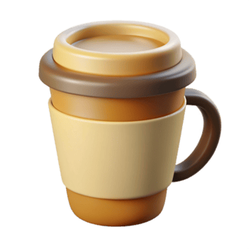 impressionante memorável limpar \ limpo linhas esboço do uma café copo. mínimo, plano cor escalável Projeto. png