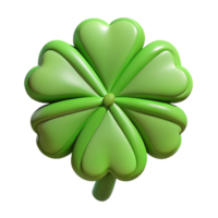 wonderful retro Symmetrical outline of a four-leaf clover. Flat color, clean lines Scalable Design. detailed png