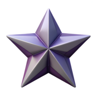 dinâmico majestoso geométrico, simétrico estrela. fresco arestas, escalável, plano cor escalável Projeto. 8k png