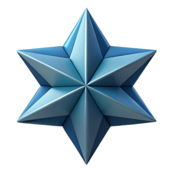 glorioso vintage geométrico, simétrico estrela. fresco arestas, escalável, plano cor escalável Projeto. Alto qualidade png