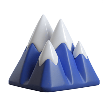 alluring modern Flat color, clean lines outline of a mountain range. Scalable design Scalable Design. top-tier png