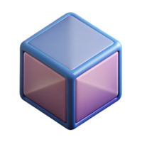 notable vintage Scalable, geometric outline of a cube. Flat color, clean lines Scalable Design. authentic png