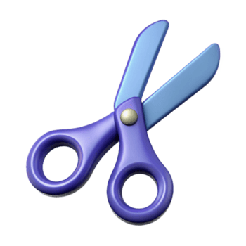 immaculate abstract Minimal outline of a scissors. Single-weight stroke, crisp edges Scalable Design. studio quality png