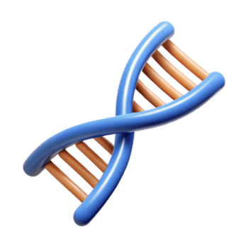 imponerande retro symmetrisk, skalbar översikt av en dna strå. platt Färg, rena rader skalbar design. felfri png