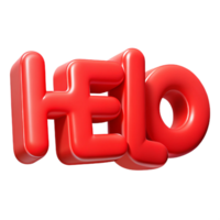 peaceful stunning Bold, sans-serif HELLO in bright red. Clean lines, flat color Scalable Design. masterfully captured png