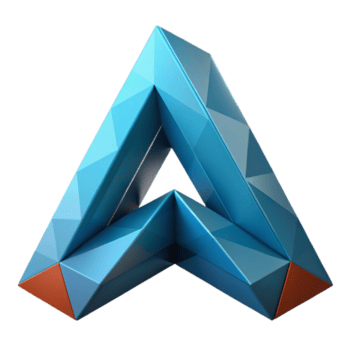 calma allettante geometrico un' con sovrapposizione triangoli. croccante bordi, minimo design scalabile design. alto risoluzione png