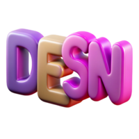 dramatic immaculate Clean lines forming the word DESIGN. Scalable, flat color design Scalable Design. elite png
