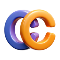 cobiçado surreal intertravamento o e c. limpar \ limpo linhas, plano cor escalável Projeto. perfeito clareza png