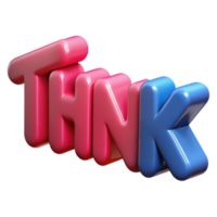 impressive peaceful bohemian Minimal THINK in a bold sans-serif. Clean lines, scalable Design. 4K png