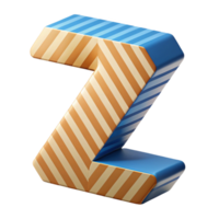 impressive rare Geometric Z with a striped pattern. Crisp edges, flat color Scalable Design. png