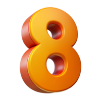 exquisite memorable Bold, flat color number . Crisp edges, scalable design Scalable Design. png