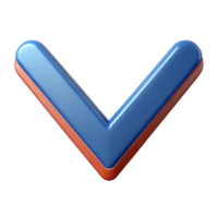 beautiful quintessential Symmetrical V formed by two lines. Flat color, crisp edges Scalable Design. png