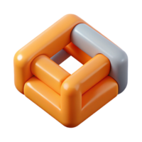 peaceful majestic Interlocking squares, clean lines, flat color, minimal design Scalable Design. top-tier png
