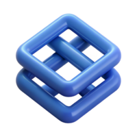 radiant dreamy creative Interlocking squares, clean lines, flat color, minimal design Scalable Design. premium png