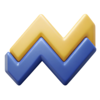 whimsical extraordinary Zigzag pattern, crisp edges, minimal design, flat color Scalable Design. studio quality png