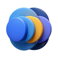 timeless avant-garde Clean lines, overlapping circles, flat color, scalable design Scalable Design. perfect clarity png