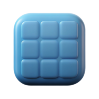 acclaimed artistic Clean lines, repeating square pattern with rounded corners, scalable Design. gallery standard png