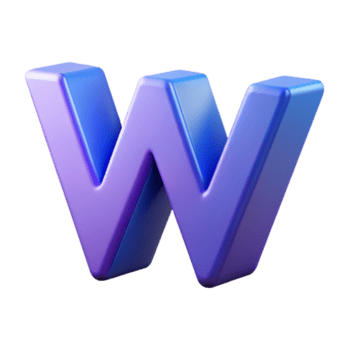 exemplary gothic Clean lines, geometric W with flat color and crisp edges. Scalable design Scalable Design. refined png