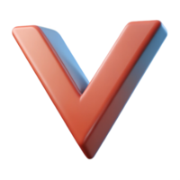 inspired elegant Crisp, geometric V with a single-weight stroke and flat color. Minimal design Scalable Design. precision png