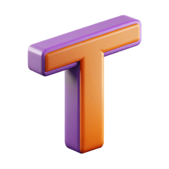 picturesque iconic Clean lines, symmetrical T with sharp edges and flat color. Scalable design Scalable Design. png