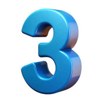 lindo geométrico mínimo, escalável número com limpar \ limpo linhas e afiado arestas. plano cor escalável Projeto. fresco png