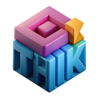 striking ethereal artistic Clean lines, geometric THINK with flat color. Scalable design Scalable Design. gallery standard png