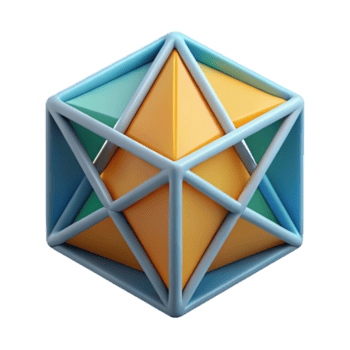 immaculate peaceful futuristic Abstract geometric shape with intersecting lines. Clean lines, flat color, minimal design Scalable Design. genuine png