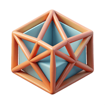 oogverblindend wezenlijk abstract meetkundig vorm met kruisende lijnen. schoon lijnen, vlak kleur, minimaal ontwerp schaalbaar ontwerp. png