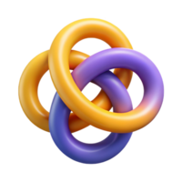 dramatic picturesque Interlocking circles forming a symmetrical design. Single-weight stroke, flat color Scalable Design. sharp png