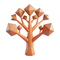 fascinating dramatic coastal Abstract tree with geometric branches. Clean lines, flat color, symmetrical Scalable Design. refined png