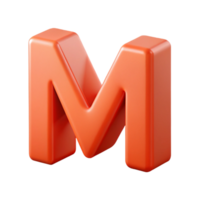 dreamy majestic Stylized letter M with clean lines and sharp edges. Flat color, minimal design Scalable Design. museum quality png