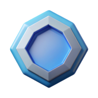 exemplary victorian Hexagon with a smaller hexagon inside. Crisp edges, flat color, symmetrical Scalable Design. authentic png