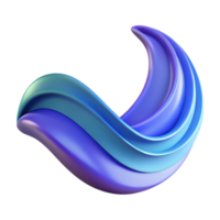 glorious energetic classic Abstract wave with clean lines and sharp edges. Flat color, scalable Design. high resolution png