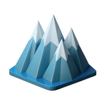 vibrant sought-after Geometric mountain range with clean lines. Flat color, scalable, minimal Scalable Design. png