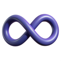 enchanteur rare infini symbole avec une poids unique accident vasculaire cérébral. plat couleur, symétrique, évolutif conception. png