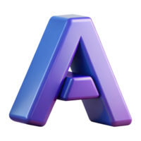 beautiful rustic Letter A composed of geometric shapes. Crisp edges, flat color, scalable Design. ultra HD png