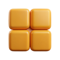 picturesque nostalgic geometric Four squares forming a larger square. Flat color, symmetrical, scalable Design. expertly shot png