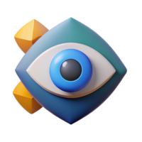 exceptional rustic Abstract eye icon with geometric shapes. Crisp edges, flat color, scalable Design. masterfully captured png