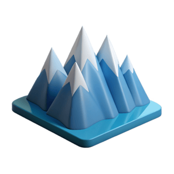 passionate spectacular Minimal representation of a mountain range. Clean lines, flat color, scalable design Scalable Design. premium png