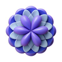 majestic dynamic avant-garde Symmetrical design of overlapping circles creating a flower. Flat color, clean lines Scalable Design. genuine png