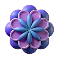 harmonious enchanting Symmetrical design of overlapping circles creating a flower. Flat color, clean lines Scalable Design. refined png