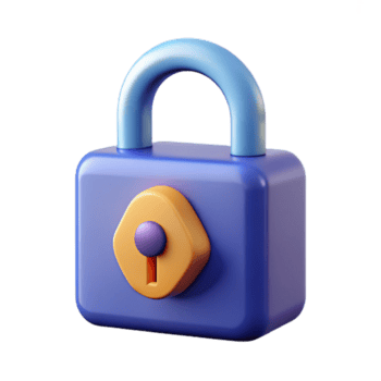 distinto geométrico mínimo, geométrico representação do uma trancar. plano cor, fresco arestas, escalável Projeto. autêntico png