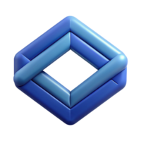 quintessencial futurista simétrico, mínimo logotipo com interseção linhas. plano cor, limpar \ limpo linhas escalável Projeto. luxo png