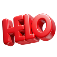 beautiful rustic Bold, sans-serif HELLO with sharp edges and flat red color. Clean lines. Scalable design Scalable Design. refined png
