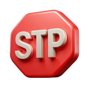 distinto artístico mínimo, plano cor Pare placa com afiado arestas e fresco linhas. escalável Projeto. magistralmente capturado png