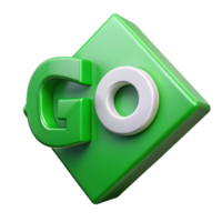 dramatic glorious Geometric GO arrow with a flat green color and single-weight stroke. Clean lines. Scalable design Scalable Design. gallery standard png