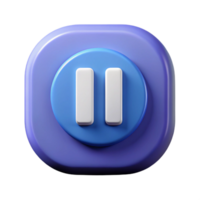 stunning nordic Flat color, clean lines PAUSE icon with sharp edges. Minimal design. scalable Design. high resolution png