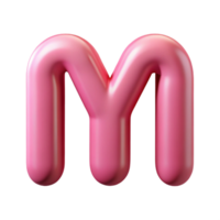 acclaimed surreal Single-weight stroke, symmetrical M with a flat pink color. Clean lines. Scalable design Scalable Design. high quality png