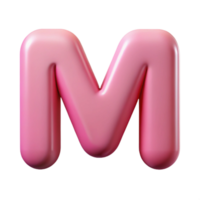 magnificent timeless Single-weight stroke, symmetrical M with a flat pink color. Clean lines. Scalable design Scalable Design. png