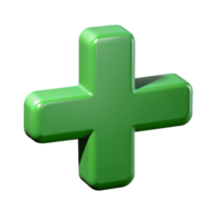 breathtaking art deco Crisp edges, minimal PLUS symbol with clean lines. Flat green. scalable Design. premium png